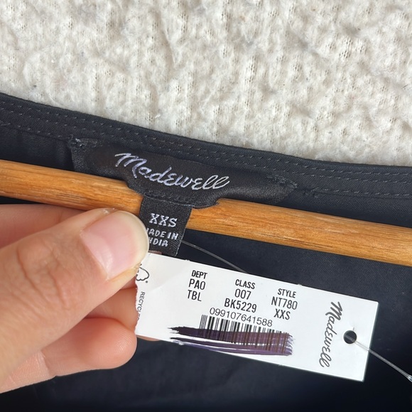 Madewell Relaxed Scoopneck Short-Sleeve Top XXS Black - Picture 3 of 8